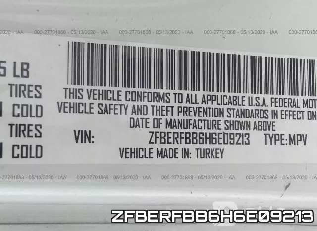 ZFBERFBB6H6E09213 фото 10