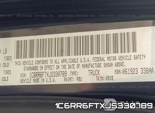 1C6RR6FTXJS330789 фото 10