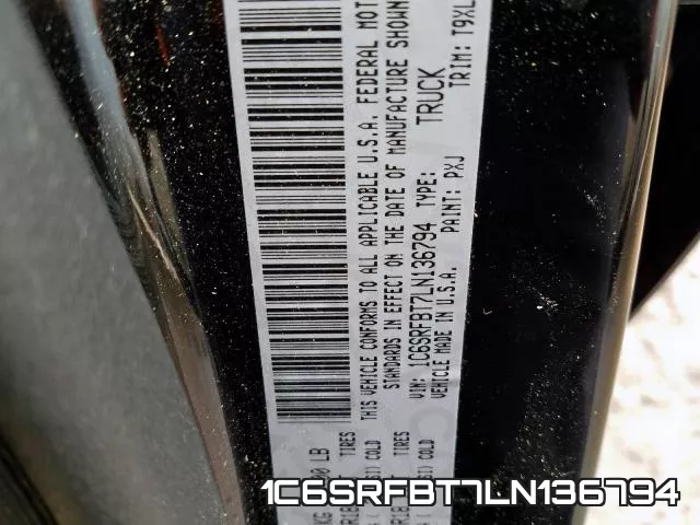1C6SRFBT7LN136794 фото 2