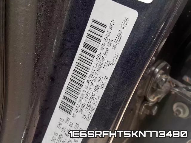 1C6SRFHT5KN773480 фото 2