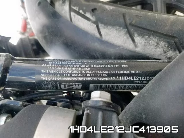 1HD4LE212JC413905 фото 2