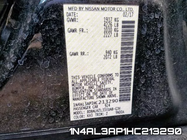 1N4AL3AP1HC213290 фото 2