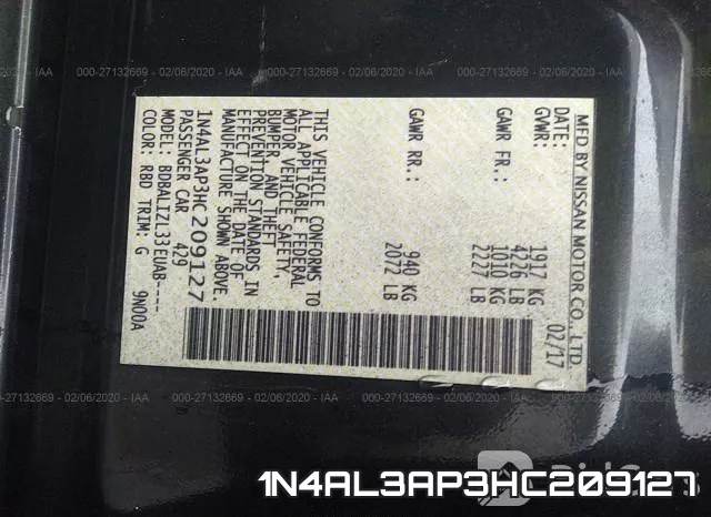 1N4AL3AP3HC209127 фото 10