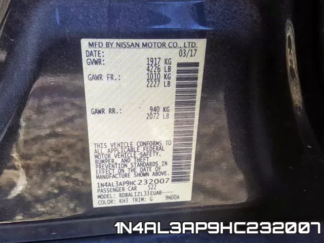 1N4AL3AP9HC232007 фото 10