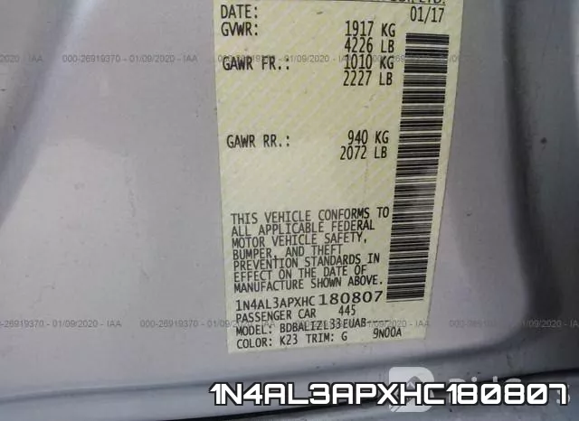 1N4AL3APXHC180807 фото 10