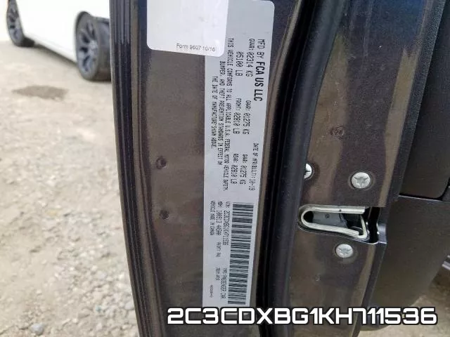 2C3CDXBG1KH711536 фото 2