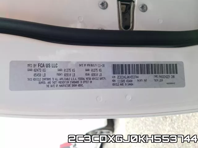 2C3CDXGJ0KH553744 фото 2