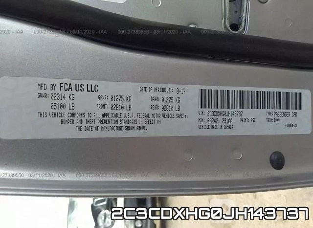 2C3CDXHG0JH143737 фото 10