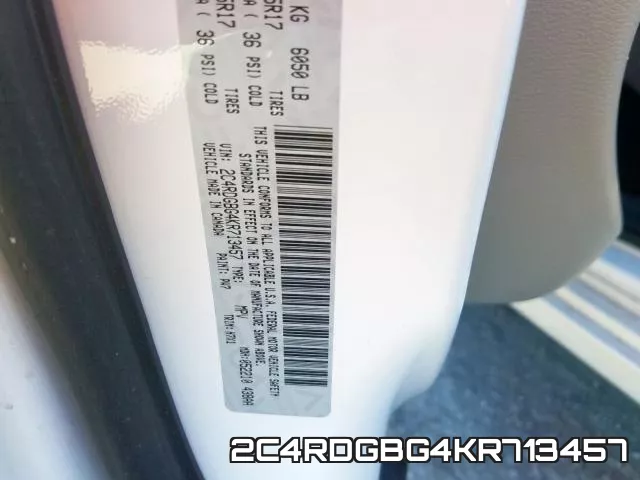 2C4RDGBG4KR713457 фото 2