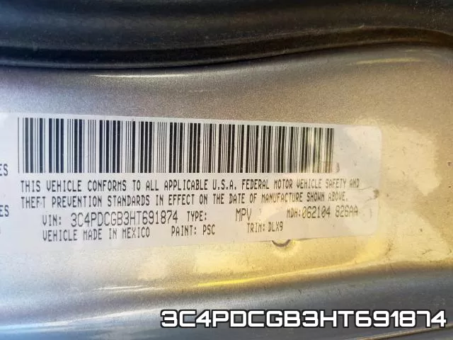 3C4PDCGB3HT691874 фото 2