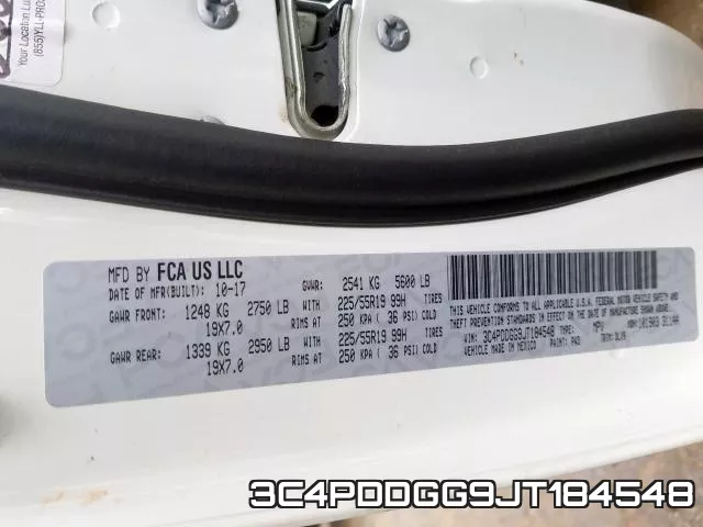 3C4PDDGG9JT184548 фото 2