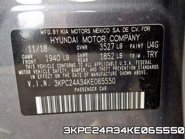 3KPC24A34KE065550 фото 2