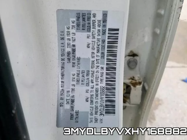 3MYDLBYVXHY168882 фото 2