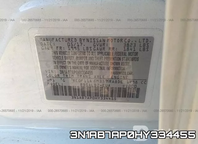 3N1AB7AP0HY334455 фото 10