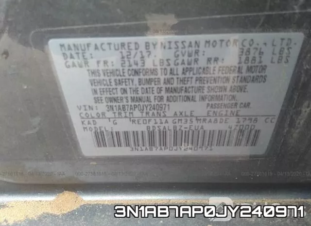 3N1AB7AP0JY240971 фото 10