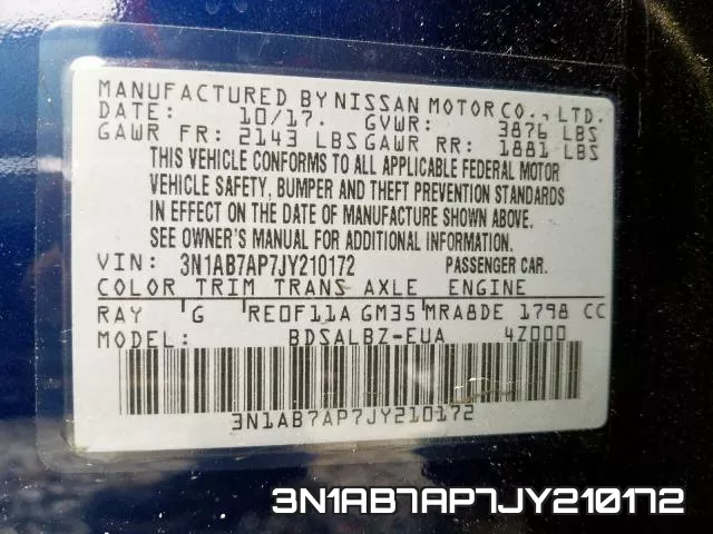 3N1AB7AP7JY210172 фото 2