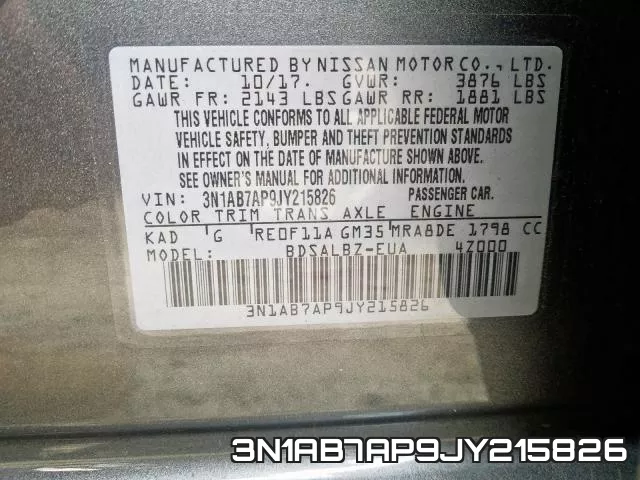 3N1AB7AP9JY215826 фото 2