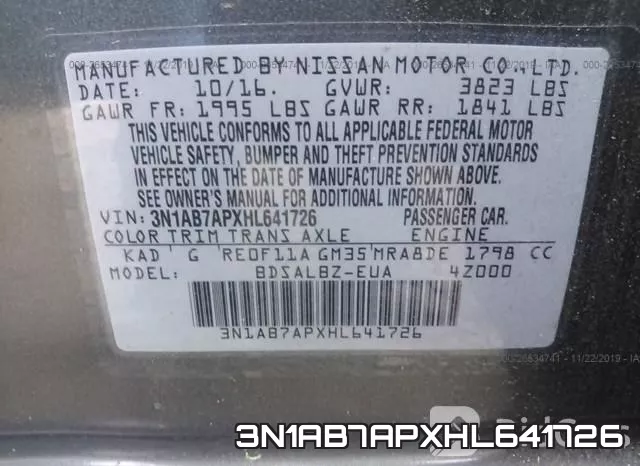 3N1AB7APXHL641726 фото 10