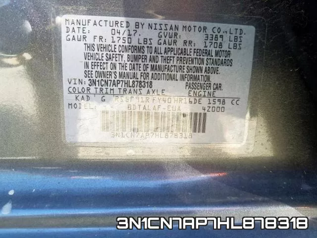 3N1CN7AP7HL878318 фото 2