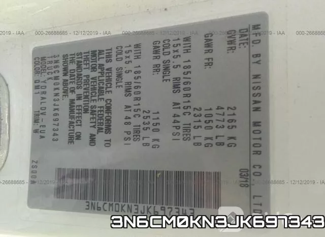 3N6CM0KN3JK697343 фото 10