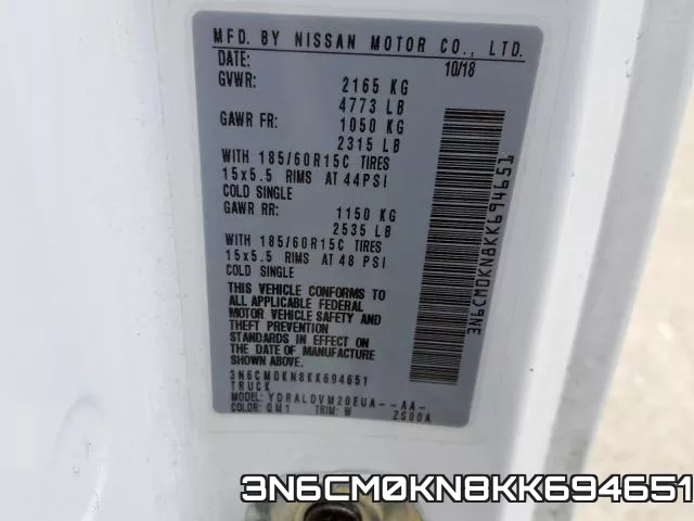 3N6CM0KN8KK694651 фото 2