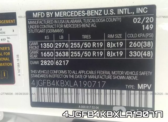 4JGFB4KBXLA190717 фото 10