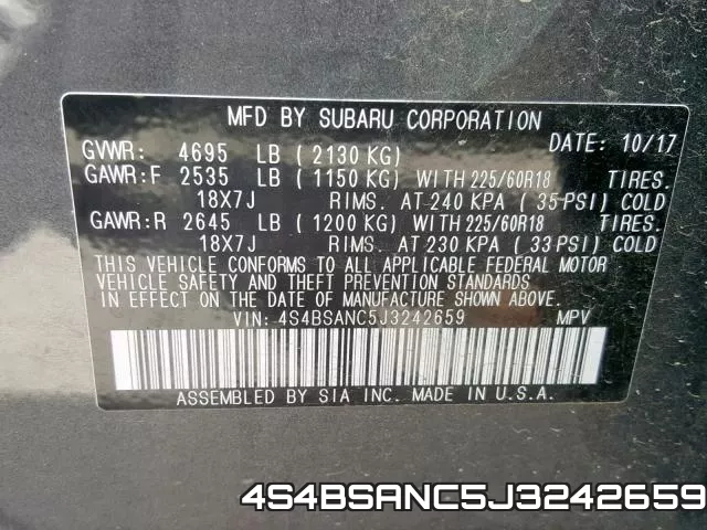 4S4BSANC5J3242659 фото 2