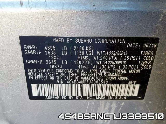 4S4BSANC7J3383510 фото 2