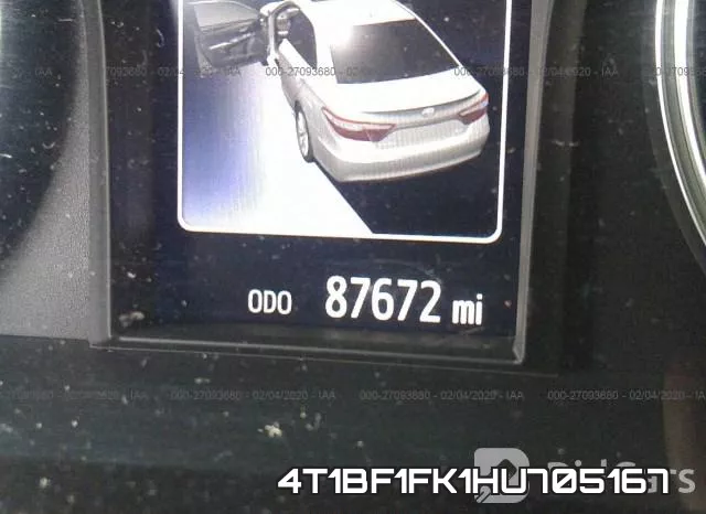 4T1BF1FK1HU705167 фото 8
