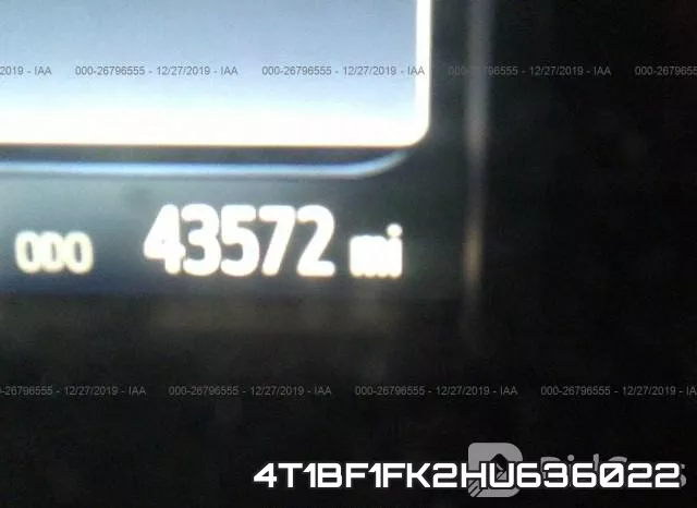 4T1BF1FK2HU636022 фото 8
