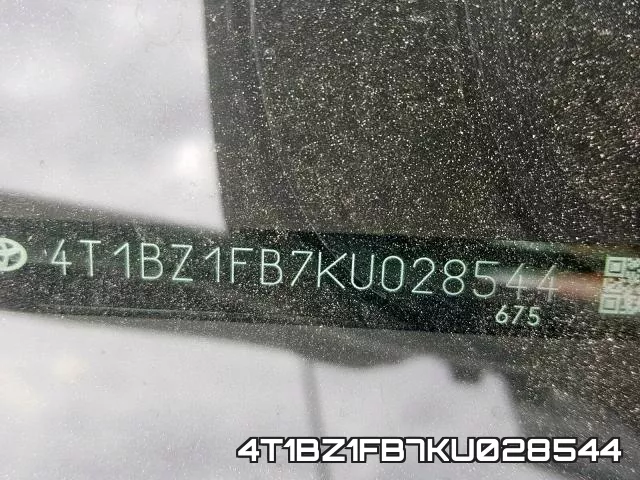 4T1BZ1FB7KU028544 фото 2