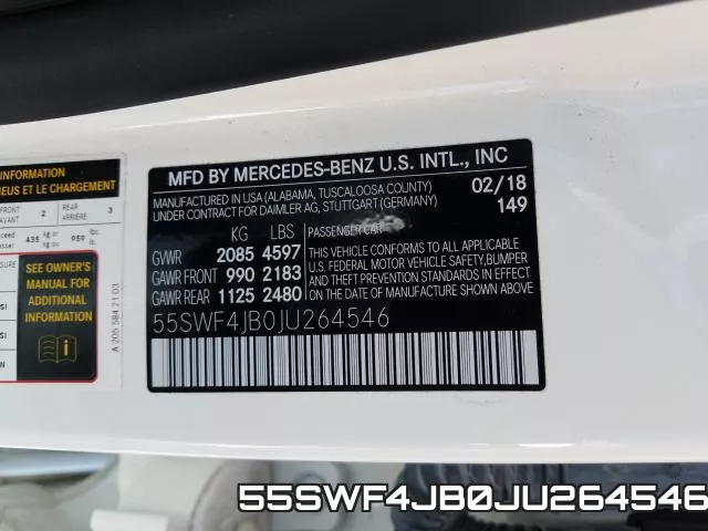 55SWF4JB0JU264546 фото 2
