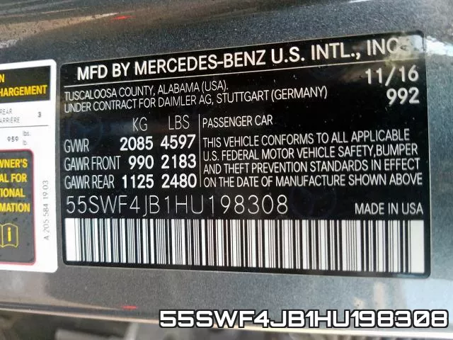 55SWF4JB1HU198308 фото 2