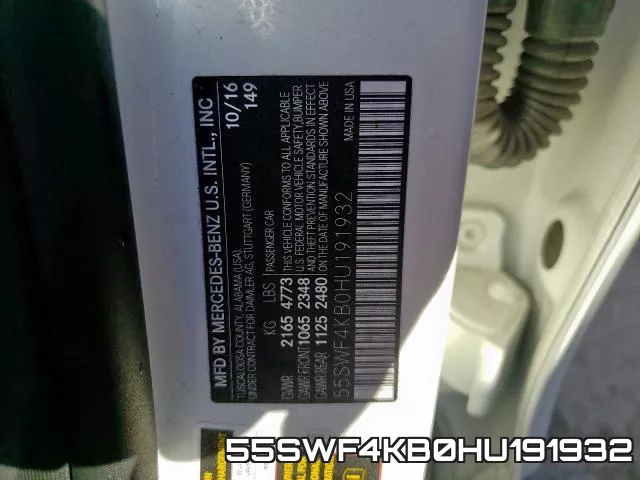 55SWF4KB0HU191932 фото 2
