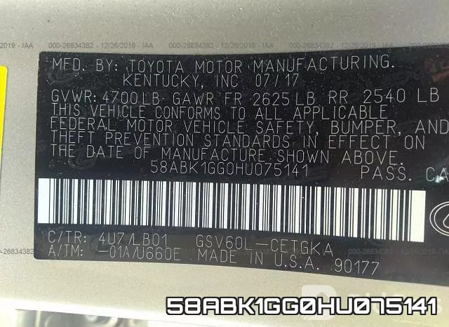 58ABK1GG0HU075141 фото 10