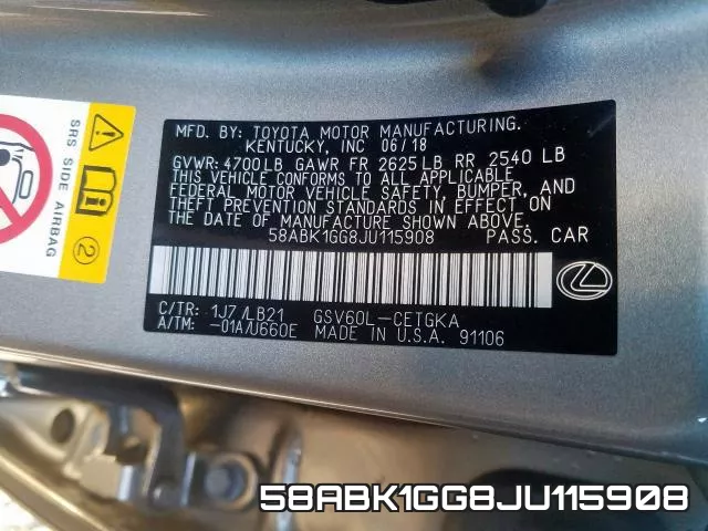 58ABK1GG8JU115908 фото 2