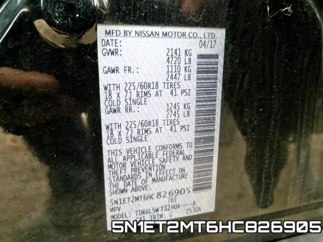 5N1ET2MT6HC826905 фото 2