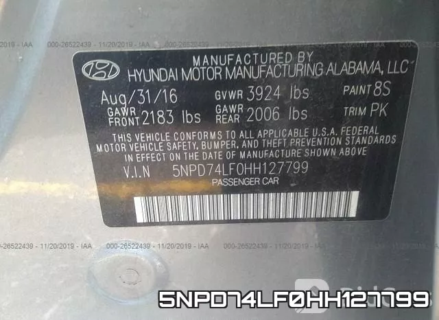 5NPD74LF0HH127799 фото 10