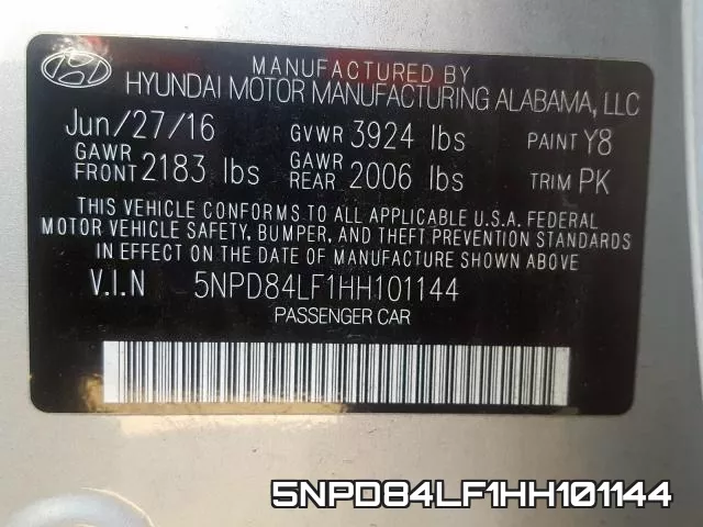 5NPD84LF1HH101144 фото 2