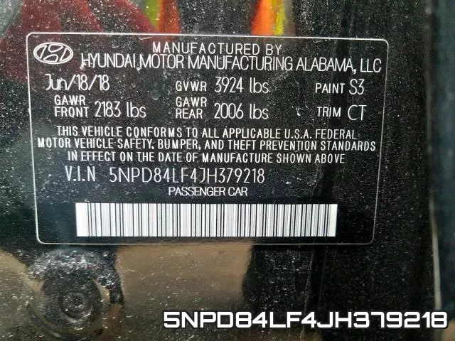 5NPD84LF4JH379218 фото 2