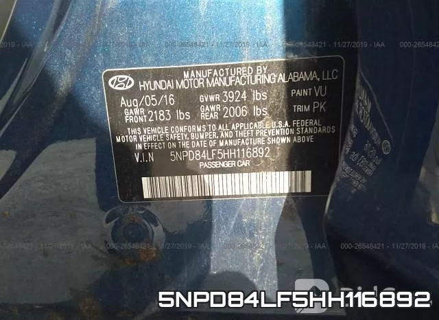5NPD84LF5HH116892 фото 10