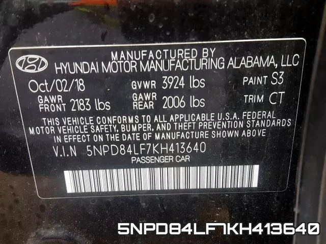5NPD84LF7KH413640 фото 2