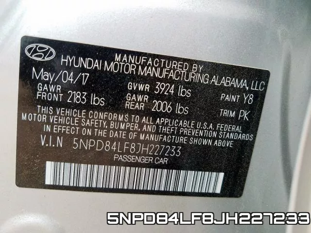 5NPD84LF8JH227233 фото 2