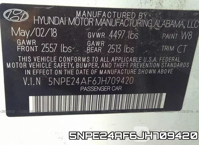 5NPE24AF6JH709420 фото 10