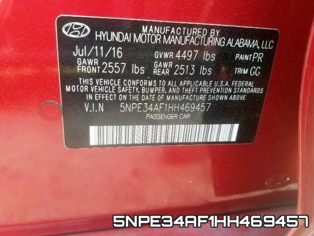 5NPE34AF1HH469457 фото 2