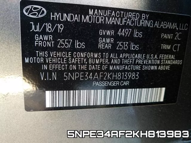 5NPE34AF2KH813983 фото 2