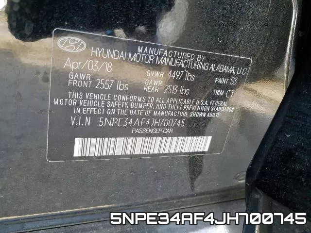 5NPE34AF4JH700745 фото 2