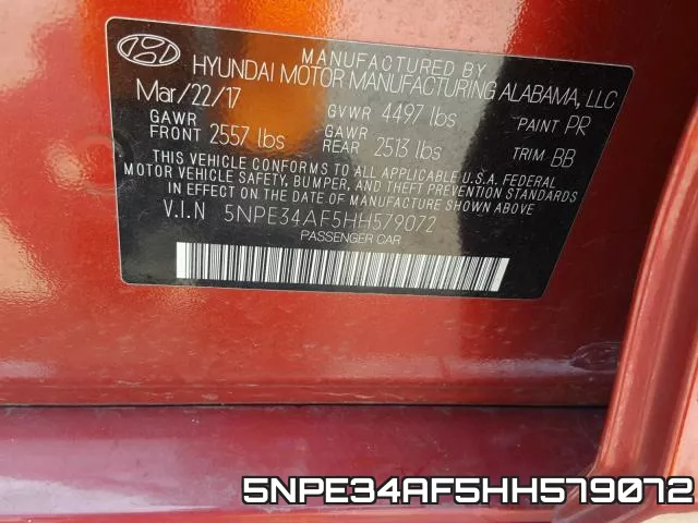 5NPE34AF5HH579072 фото 2