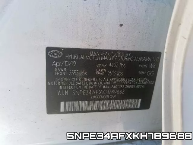 5NPE34AFXKH789688 фото 2