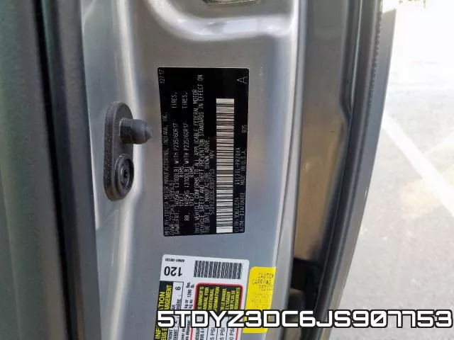 5TDYZ3DC6JS907753 фото 2